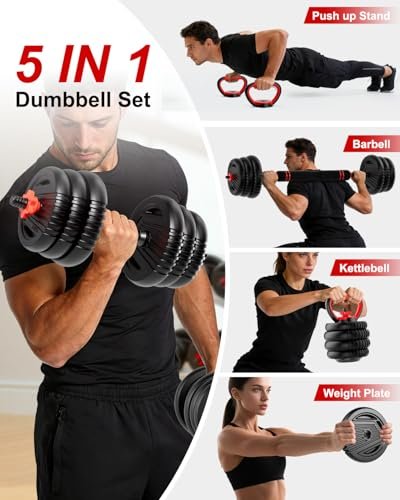 UNNMIIY Adjustable Dumbbells
