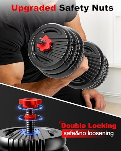 UNNMIIY Adjustable Dumbbells